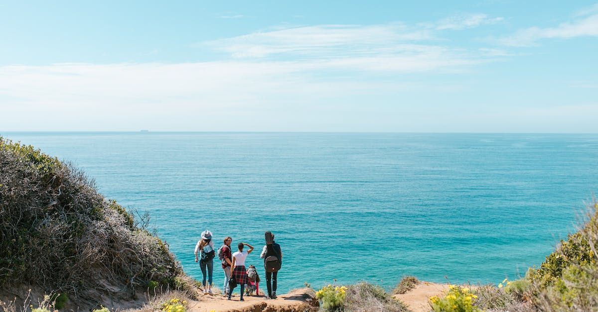 Coastal hiking trails with sea views